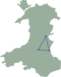 Wales road trip triangle Wales road trip triangle